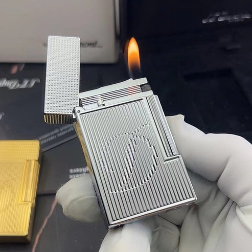 Memorial Big D logo Engraving S.T.Dupont Cigarette Gas Lighter #153 - Image 2