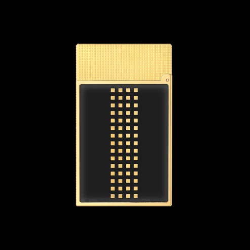 S.T. Dupont Ligne 2 Behike Black and Gold Lacquer Luxury Lighter#212 - Image 3