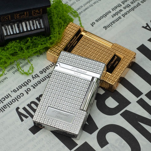 JT Dunant Refillable Gas Brushed Metal Lighter#014 - Image 9