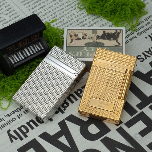 JT Dunant Refillable Gas Brushed Metal Lighter#014 - Image 8