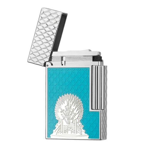 Double Flames S.T. Dupont Ligne 2 Game of Thrones Lighter – Fire Orange with Dragon Scale Design #196 - Image 8