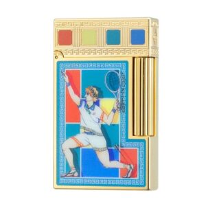 Double Flames S.T. Dupont Ligne 2 Casablanca Multicolor Mosaic Lighter#201