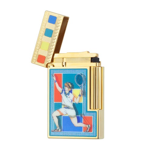 Double Flames S.T. Dupont Ligne 2 Casablanca Multicolor Mosaic Lighter#201 - Image 10