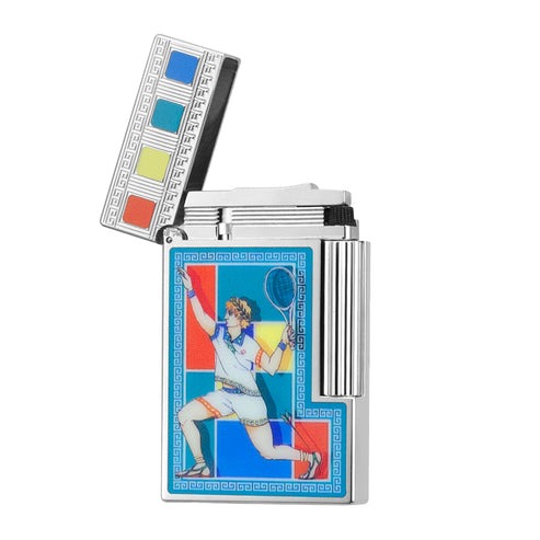 Double Flames S.T. Dupont Ligne 2 Casablanca Multicolor Mosaic Lighter#201 - Image 7