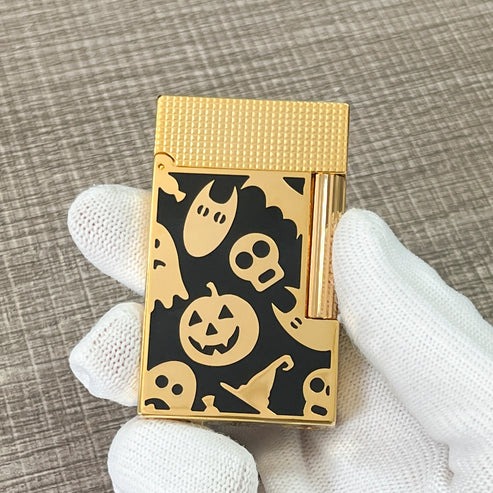 Dupont Lighter with Halloween Skeleton Element Design#170 - Image 2
