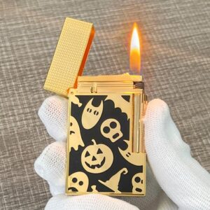Dupont Lighter with Halloween Skeleton Element Design#170