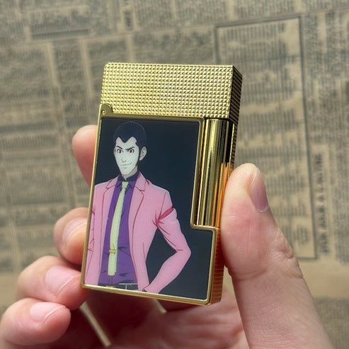 S.T. Dupont Ligne 2 Lupin VS Cat's Eye Edition Black Gold Lighter#205 - Image 3