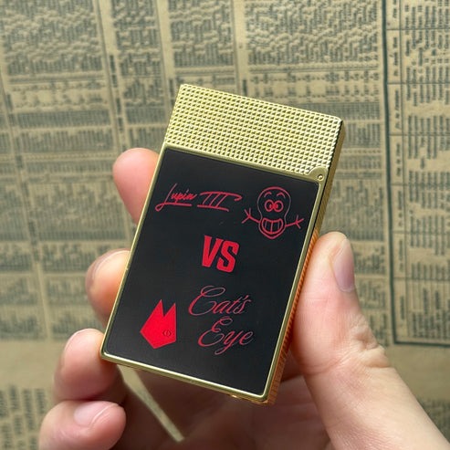 S.T. Dupont Ligne 2 Lupin VS Cat's Eye Edition Black Gold Lighter#205 - Image 2