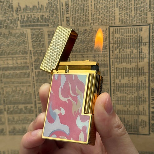 S.T. Dupont Ligne 2 Camo Guilloche Cling Flame Lighter #198 - Image 4