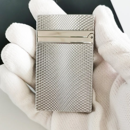 Ligne-2 Classic Dupont Cigarette Lighter Twisted Plaid Engraving #028 - Image 4