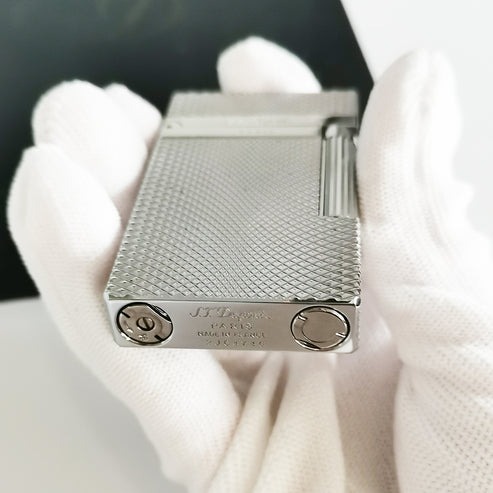 Ligne-2 Classic Dupont Cigarette Lighter Twisted Plaid Engraving #028 - Image 2