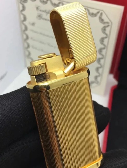 Cartier Lighter Vertical Pattern Style Inflatable Cigar Lighter #038 - Image 3