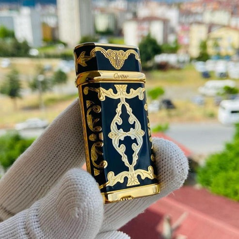 Cartier Lighter Vintage Lacquer Design #028 - Image 6