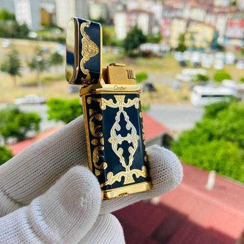 Cartier Lighter Vintage Lacquer Design #028 - Image 7