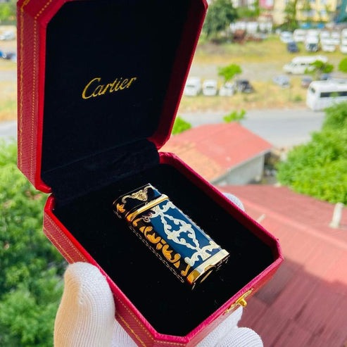 Cartier Lighter Vintage Lacquer Design #028 - Image 12