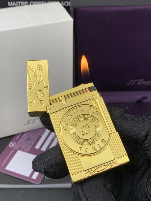 Classical Brass S.T Dupont Lighter #093 - Image 6