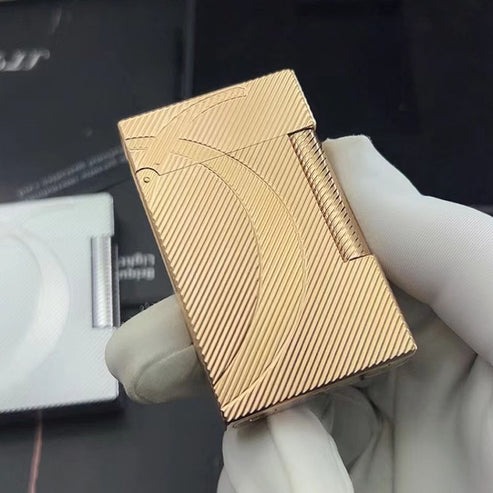 Classical S.T. Dupont Lighter #065 Gold&Silver&Rose-Gold - Image 3