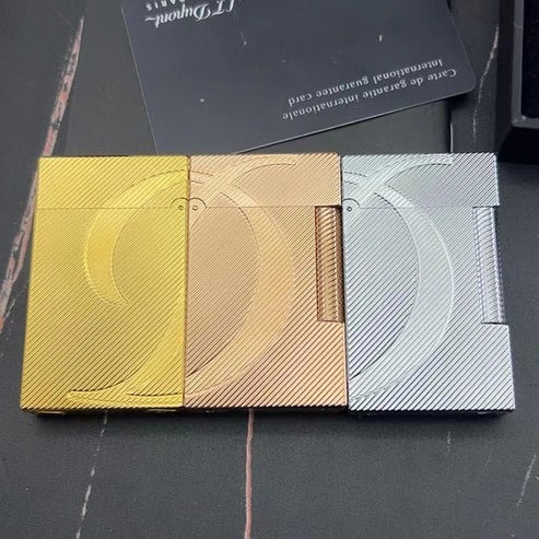 Classical S.T. Dupont Lighter #065 Gold&Silver&Rose-Gold - Image 5