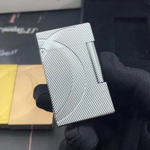 Classical S.T. Dupont Lighter #065 Gold&Silver&Rose-Gold - Image 7