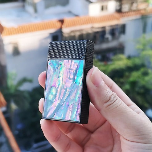 Colorful Shells Lighter Refillable Cigar Lighters Open Cover Crisp #178 - Image 4