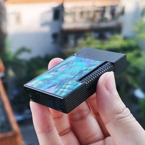 Colorful Shells Lighter Refillable Cigar Lighters Open Cover Crisp #178 - Image 7