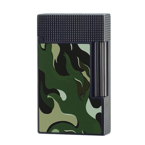S.T. Dupont Ligne 2 Camo Guilloche Cling Flame Lighter #198